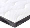 Weisser 7 cm dicker Gel-Schaum Matratzentopper, komfortable kuehlende Schlafauflage 180 x 200 cm
