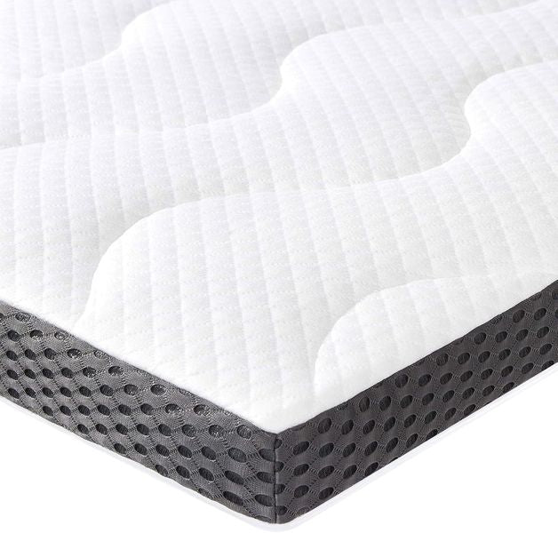Weisser 7 cm dicker Gel-Schaum Matratzentopper, komfortable kuehlende Schlafauflage 180 x 200 cm