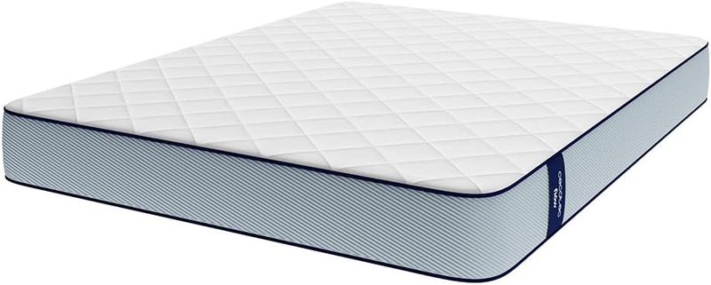 Mehrschichtige viscoelastische Komfortmatratze 90 x 200 cm, doppelseitig nutzbar mit hochfestem Kern und atmungsaktivem Gewebe, 21 cm Hoehe